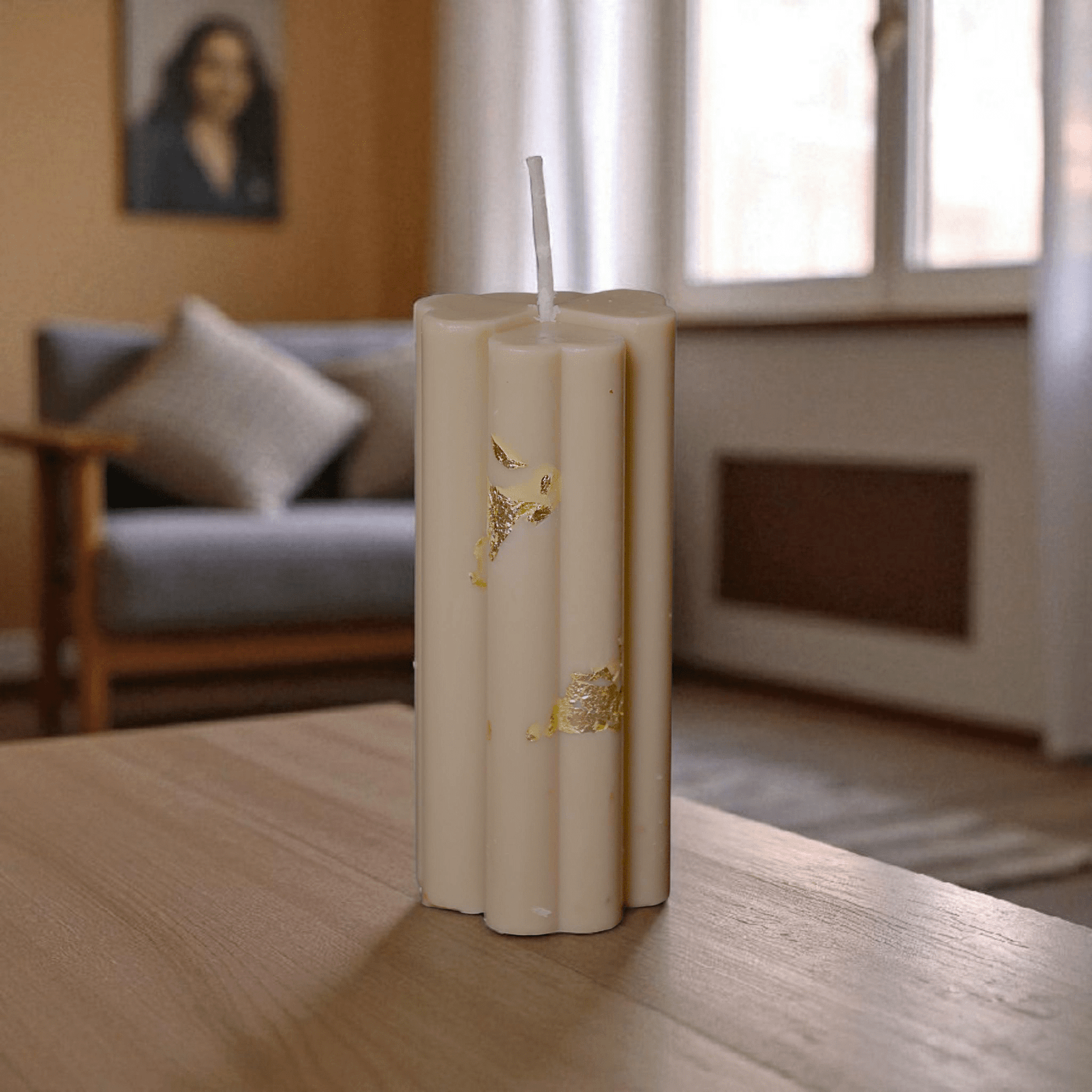 Aureum Golden Hour Pillar Candle - Image 3