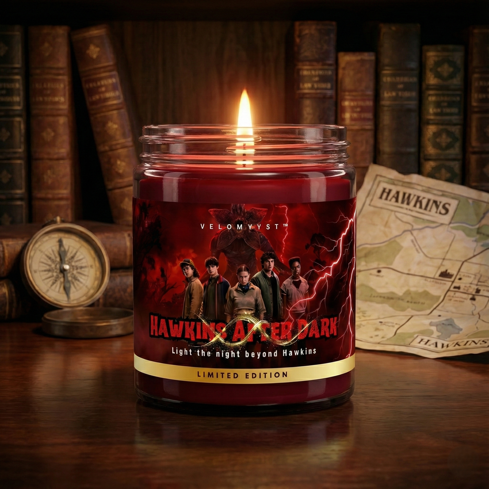 Hawkins After Dark – Limited Edition Scented Jar Candle | Velomyyst - Image 2