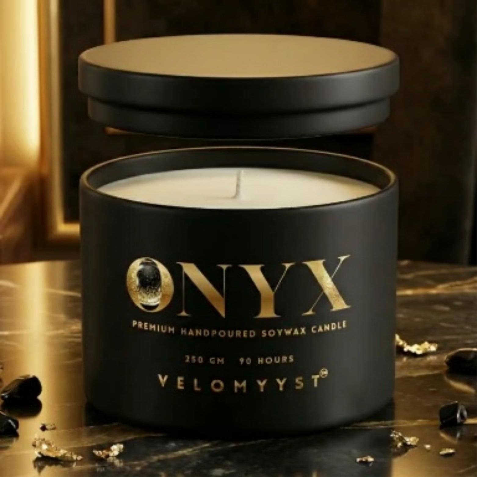 ONYX – Premium Handpoured Soy Wax Candle | Floral Affair | 250 gms
