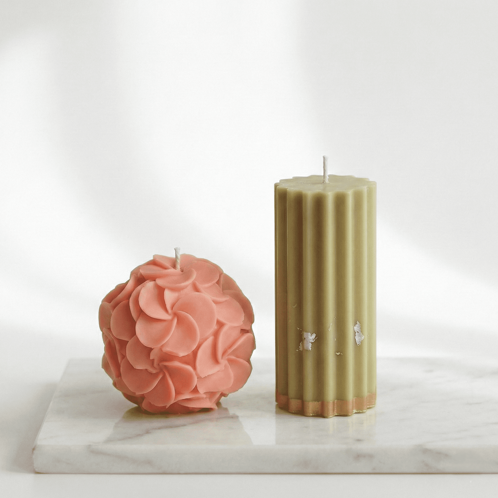 Floral Elegance Sculpted Candle Gift Set